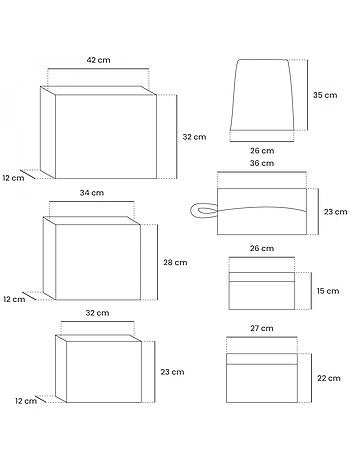 Organisateur de voyage, rangement valise 7 pièces - Vivezen
