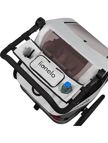 Organisateur pour poussette LIONELO Cama - Pour remorque vélo Cama - 2 bouteilles - Poche zippée
