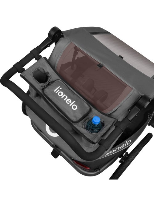 Organisateur pour poussette LIONELO Cama - Pour remorque vélo Cama - 2 bouteilles - Poche zippée - Kiabi