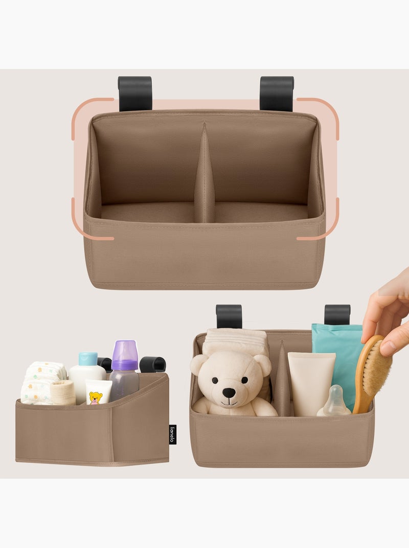 Organisateur suspendu pour lit bébé LIONELO Sidepocket - Ranger les couches - Panier Beige - Kiabi