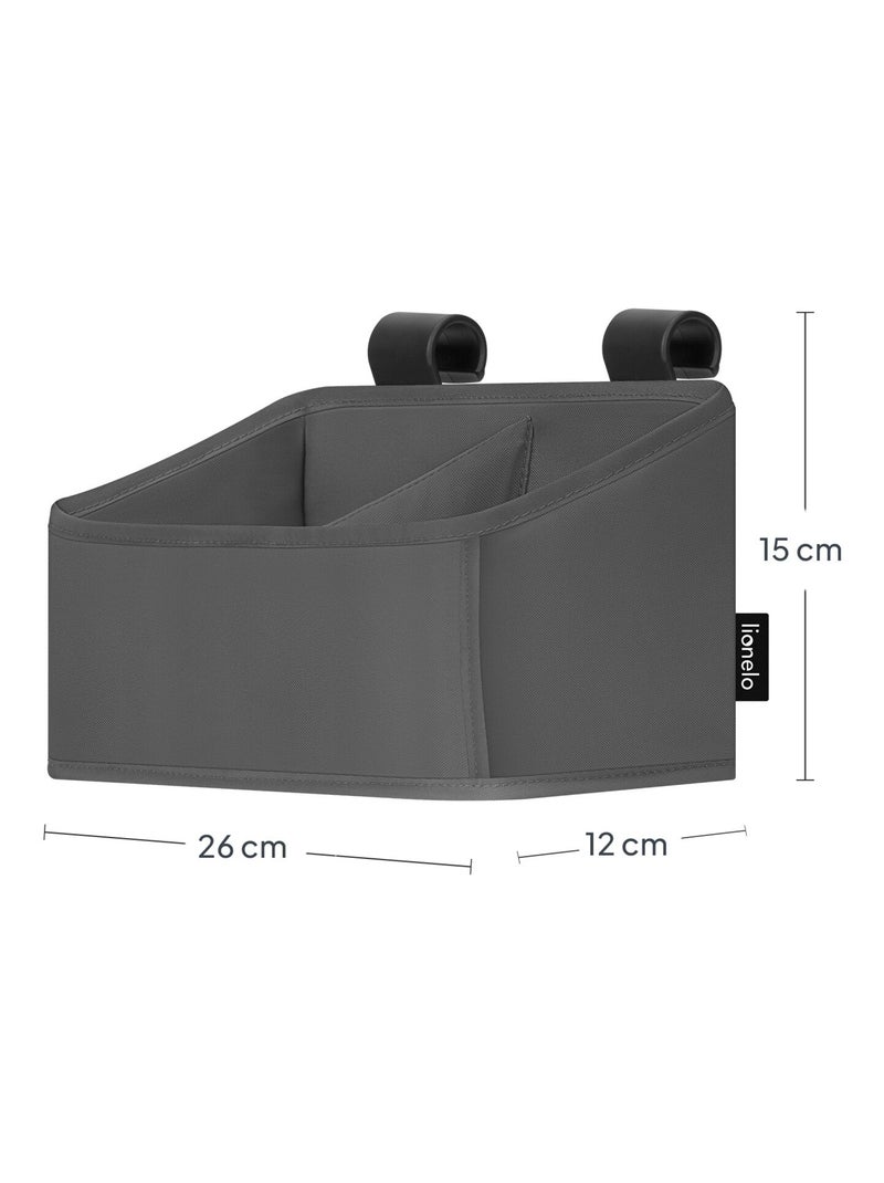 Organisateur suspendu pour lit bébé LIONELO Sidepocket - Ranger les couches - Panier Gris - Kiabi