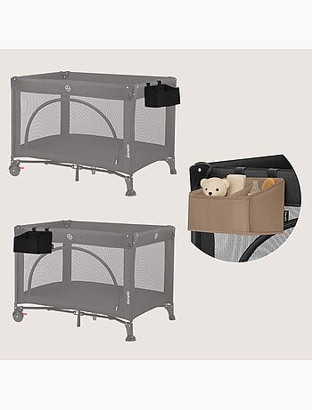 Organisateur suspendu pour lit bébé LIONELO Sidepocket - Ranger les couches - Panier