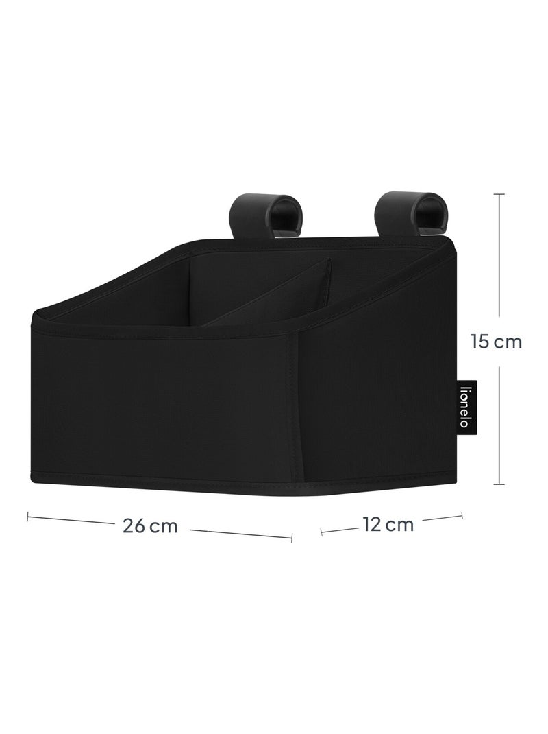 Organisateur suspendu pour lit bébé LIONELO Sidepocket - Ranger les couches - Panier Noir - Kiabi