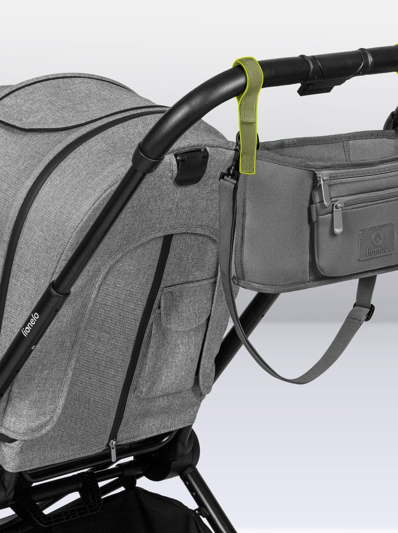 Organiseur de poussette - LIONELO Petit Cube - 35x18x9 cm - Spacieux - Matériau facile à nettoyer Gris - Kiabi