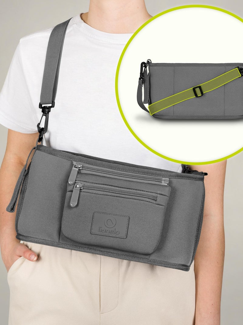 Organiseur de poussette - LIONELO Petit Cube - 35x18x9 cm - Spacieux - Matériau facile à nettoyer Gris - Kiabi