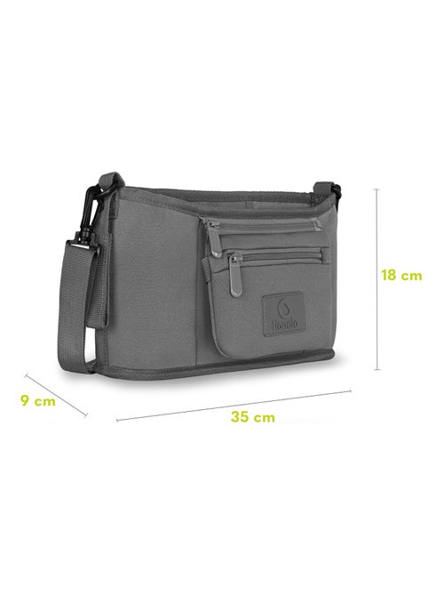 Organiseur de poussette - LIONELO Petit Cube - 35x18x9 cm - Spacieux - Matériau facile à nettoyer - Kiabi Organiseur de poussette - LIONELO Petit Cube - 35x18x9 cm - Spacieux - Matériau facile à nettoyer - Kiabi