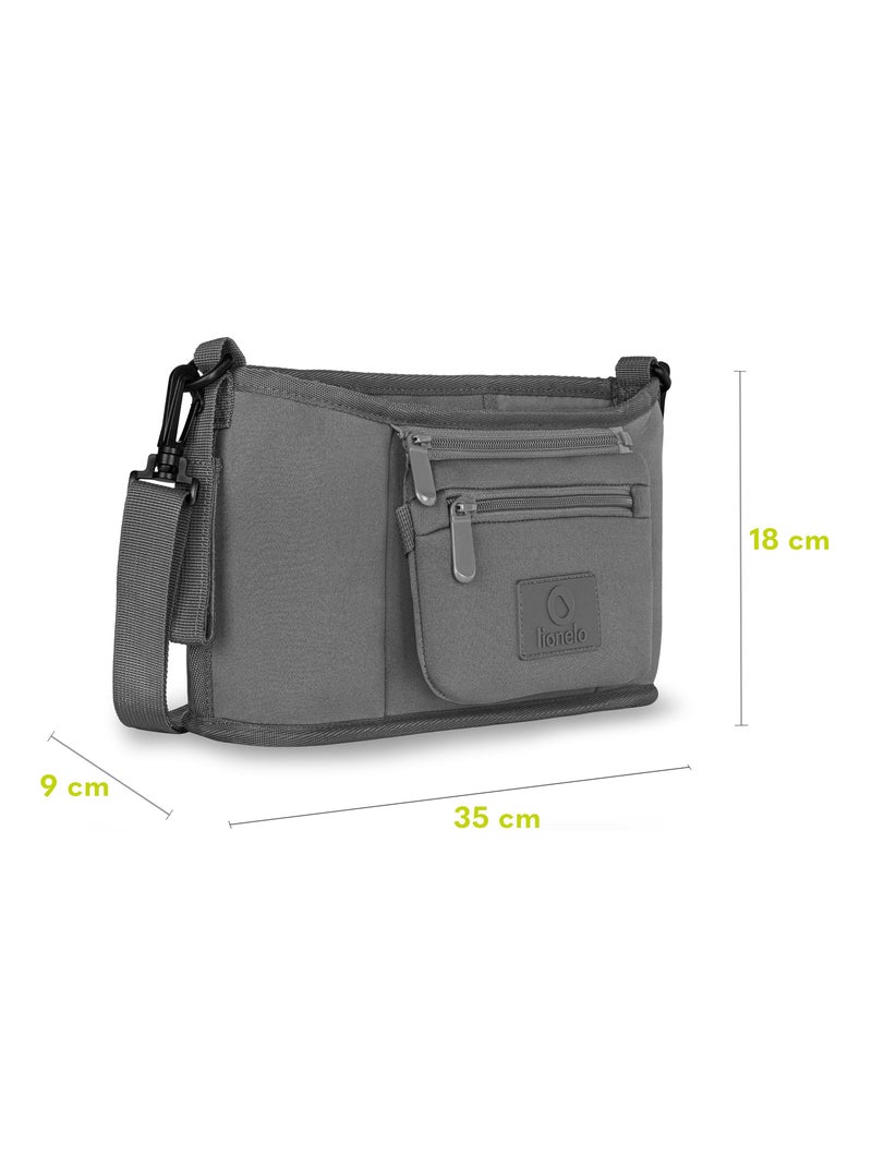 Organiseur de poussette - LIONELO Petit Cube - 35x18x9 cm - Spacieux - Matériau facile à nettoyer Gris - Kiabi