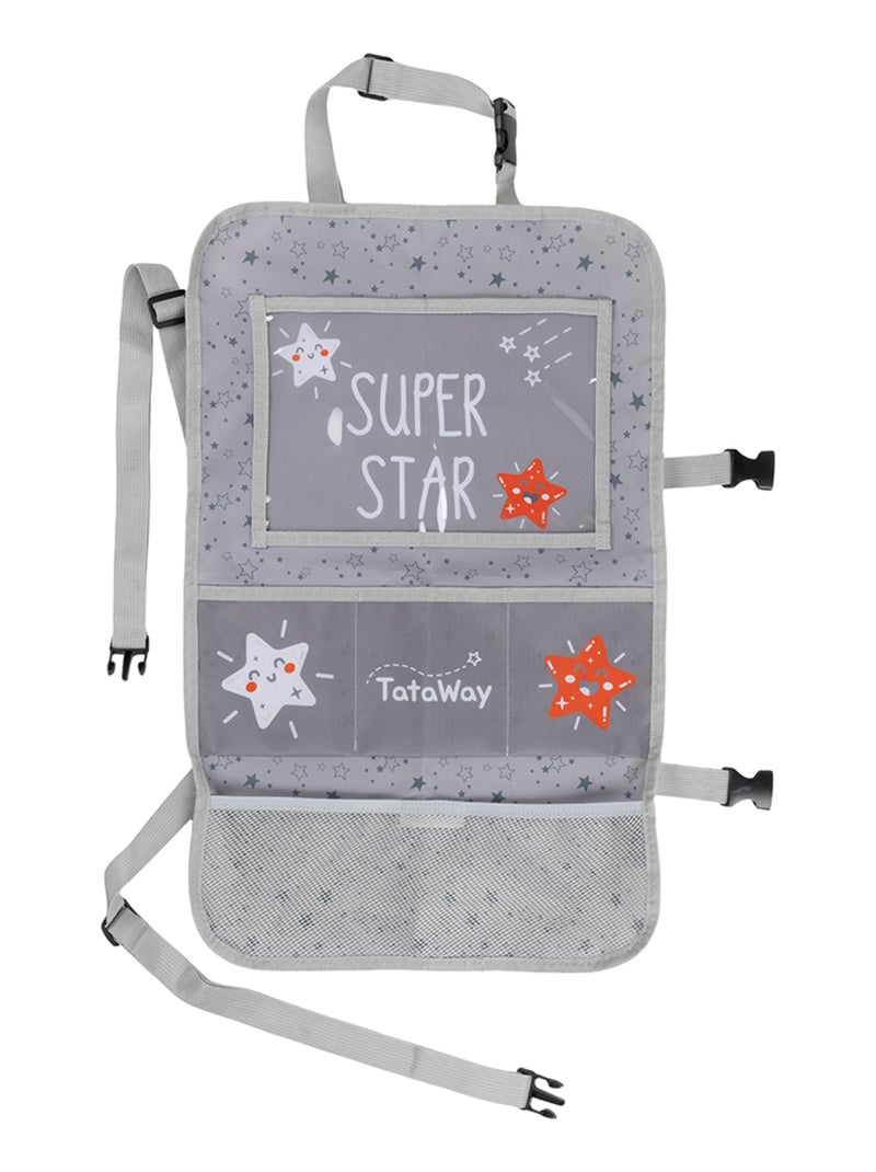 Organiseur de voiture universel Tataway – Rangement pour voyage, jouets et accessoires Gris - Kiabi