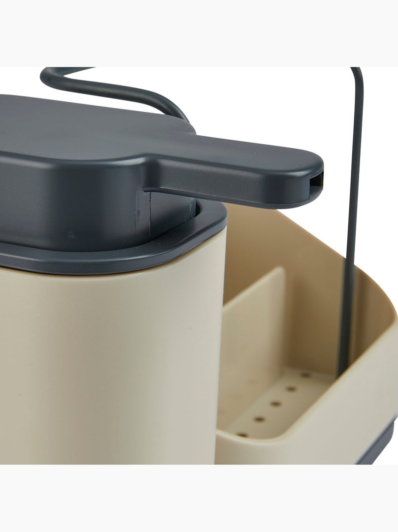 Organiseur évier avec distributeur de savon 300ml NÉO Beige - Kiabi