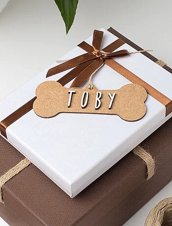 Os de Noël personnalisable en bois