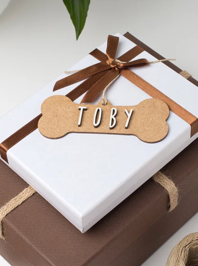 Os de Noël personnalisable en bois Beige - Kiabi