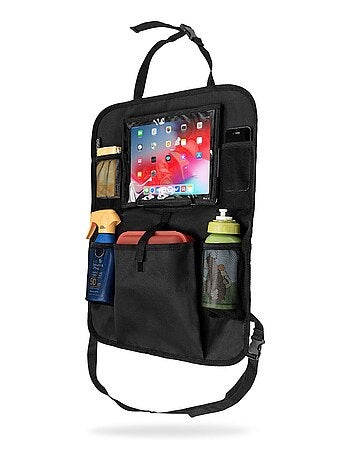 Osann - organisateur voiture bébé avec compartiment tablette / protège siège auto universelle - noir