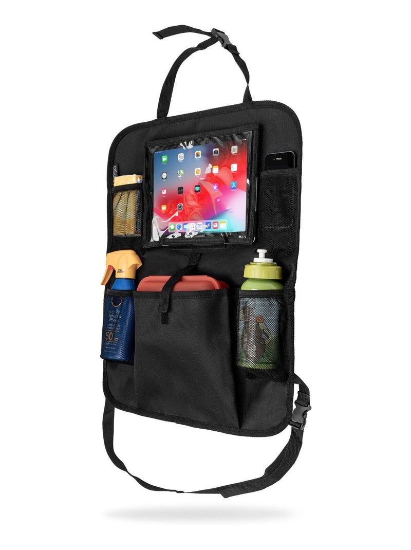 Osann - organisateur voiture bébé avec compartiment tablette / protège siège auto universelle - noir Noir Noir - Kiabi