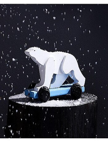 Ours blanc à tirer Pompon