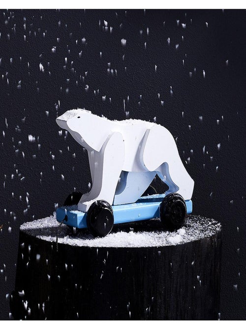 Ours blanc à tirer Pompon - Kiabi