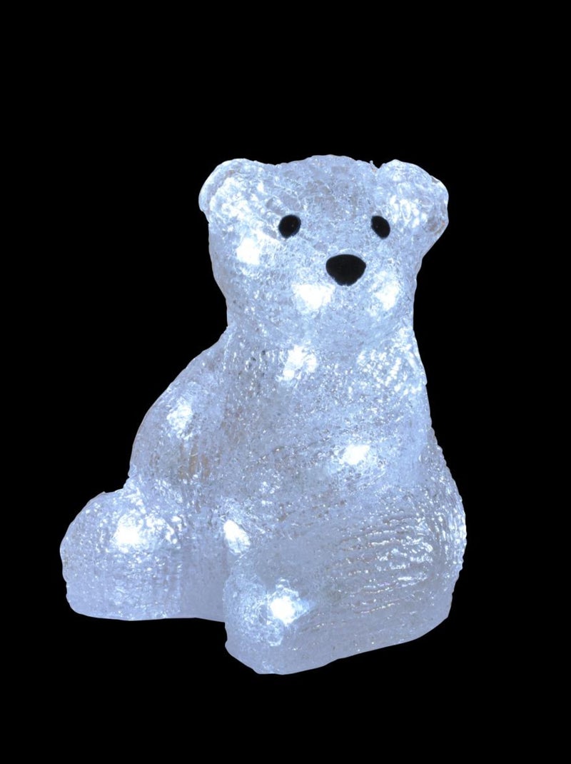Ours blanc lumineux 16 Led Blanc - Kiabi