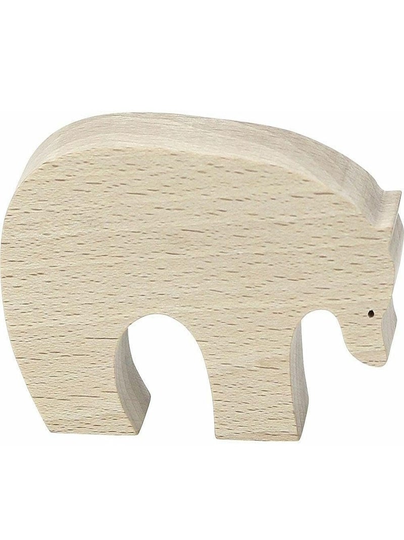 Ours brun Pompon Beige - Kiabi
