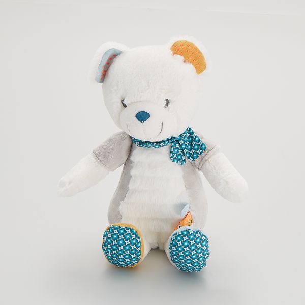 Ours En Peluche Bebe Fille Gris Blanc Kiabi 9 00