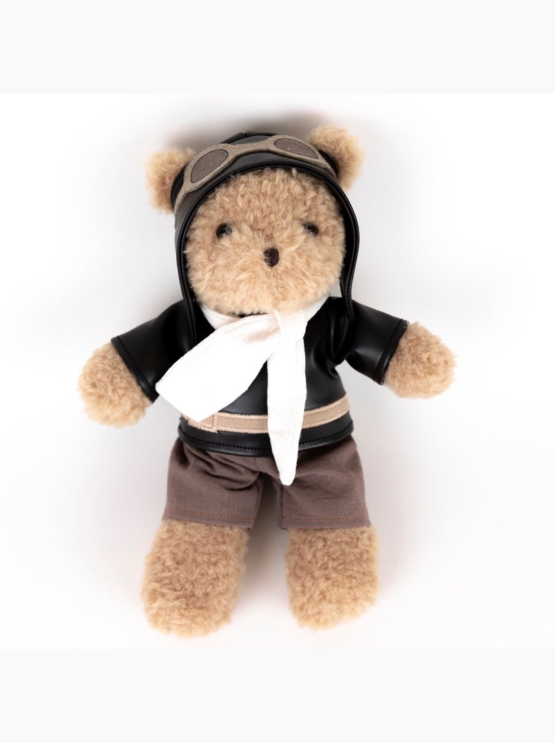 Ours en peluche Morris le pilote Beige - Kiabi