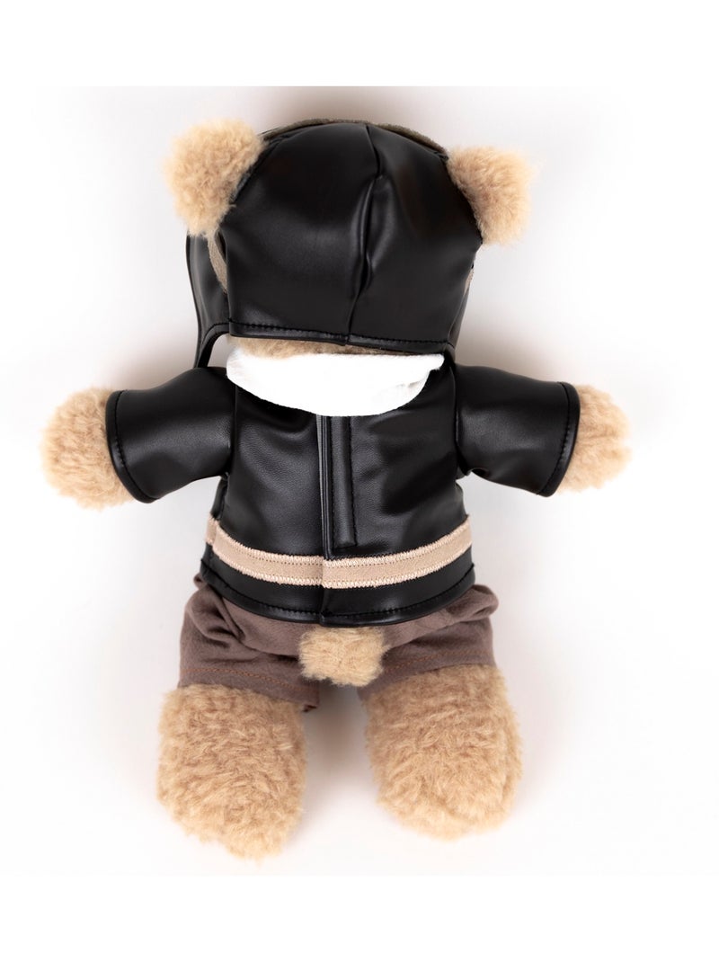 Ours en peluche Morris le pilote Beige - Kiabi