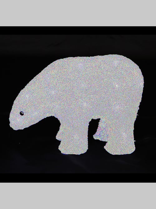 Ours lumineux solaire a led blanc - Kiabi