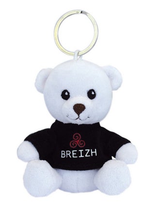 Ours porte cle en peluche  et  13cm i love breizh