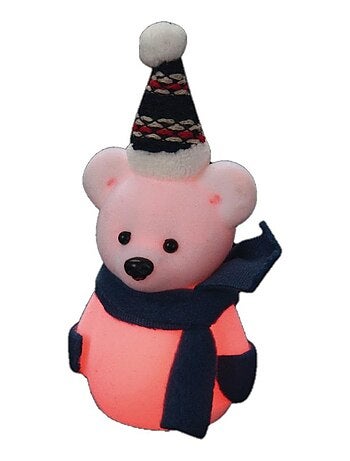 Ourson lumineux avec son bonnet - Kiabi