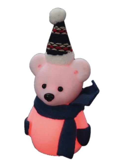 Ourson lumineux avec son bonnet - Kiabi