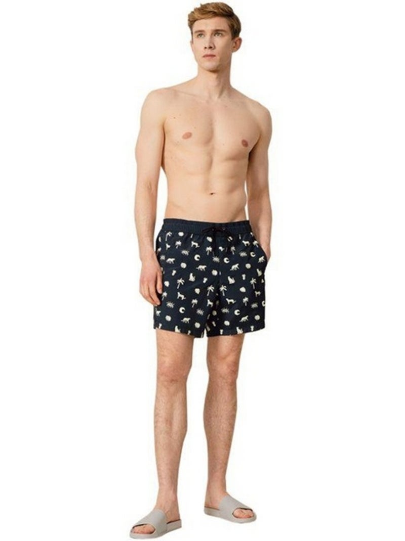 Outhorn - Short de bain motif/style Imprimé intégral Noir - Kiabi