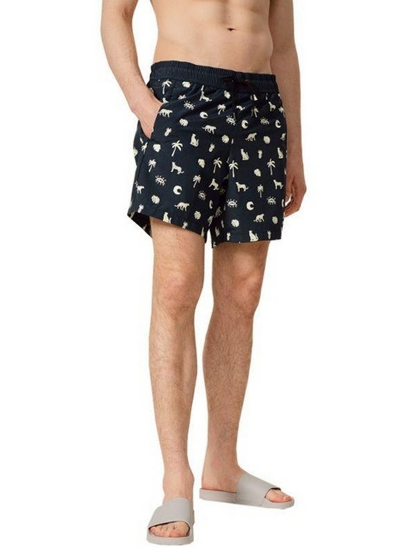 Outhorn - Short de bain motif/style Imprimé intégral Noir - Kiabi