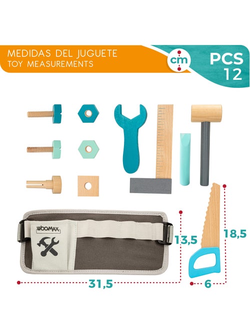 Outils en bois pour enfants WOOMAX - Kiabi