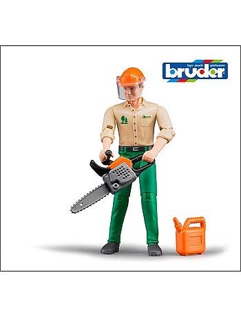 Ouvrier forestier avec accessoires