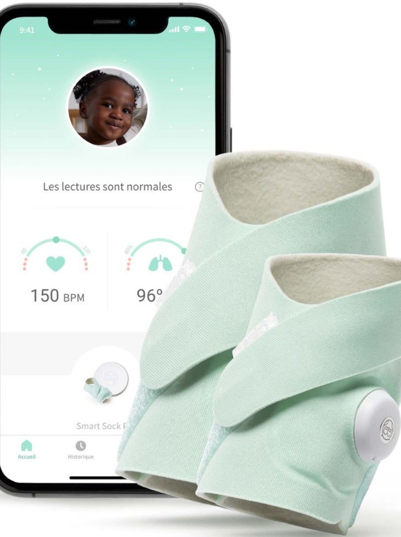Owlet - Chaussette connectée Owlet Smart Sock Plus Vert - Kiabi