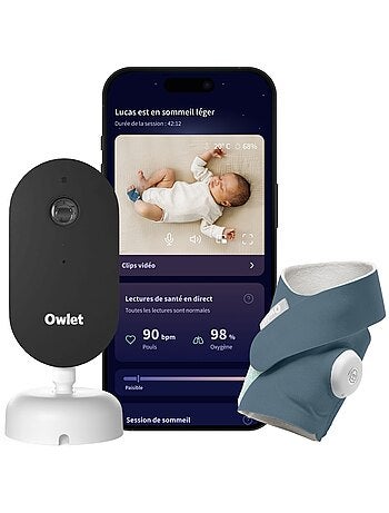 Owlet - Pack chaussette connectée + caméra de surveillance