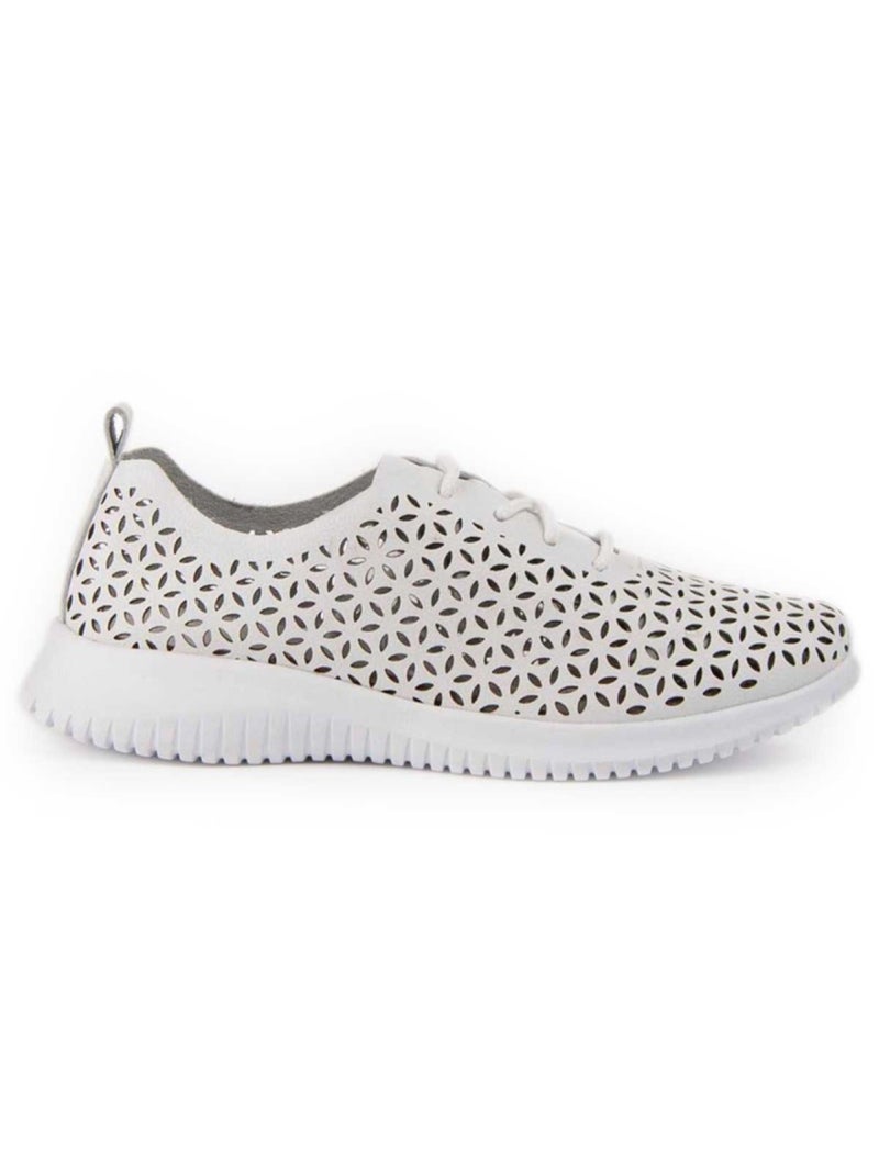 Oxford Cuir Naturel Purapiel Blanc - Kiabi