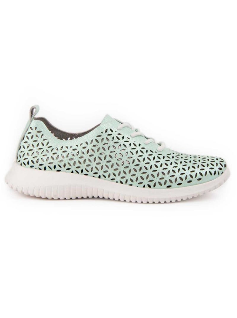 Oxford Cuir Naturel Purapiel Bleu - Kiabi