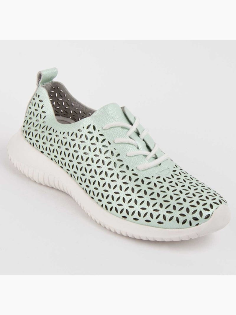 Oxford Cuir Naturel Purapiel Bleu - Kiabi