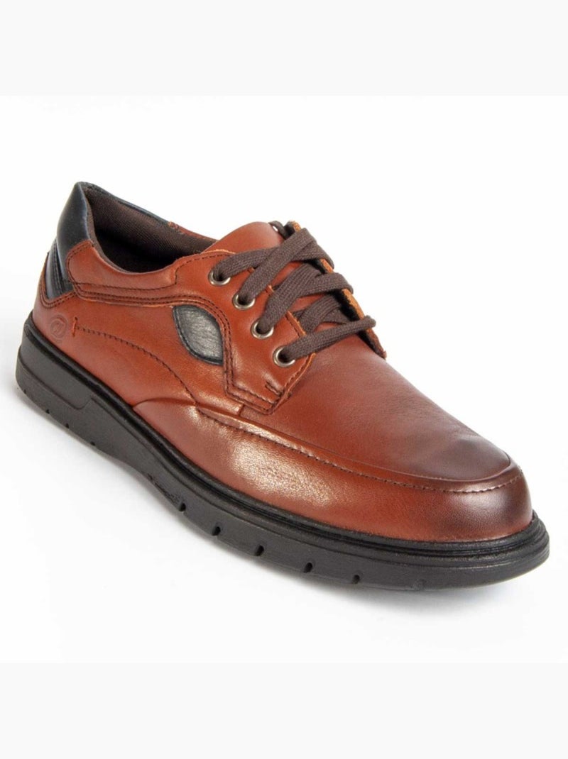 Oxford Cuir Naturel Purapiel Marron - Kiabi