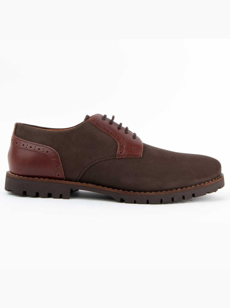 Oxford Cuir Naturel Purapiel Marron - Kiabi