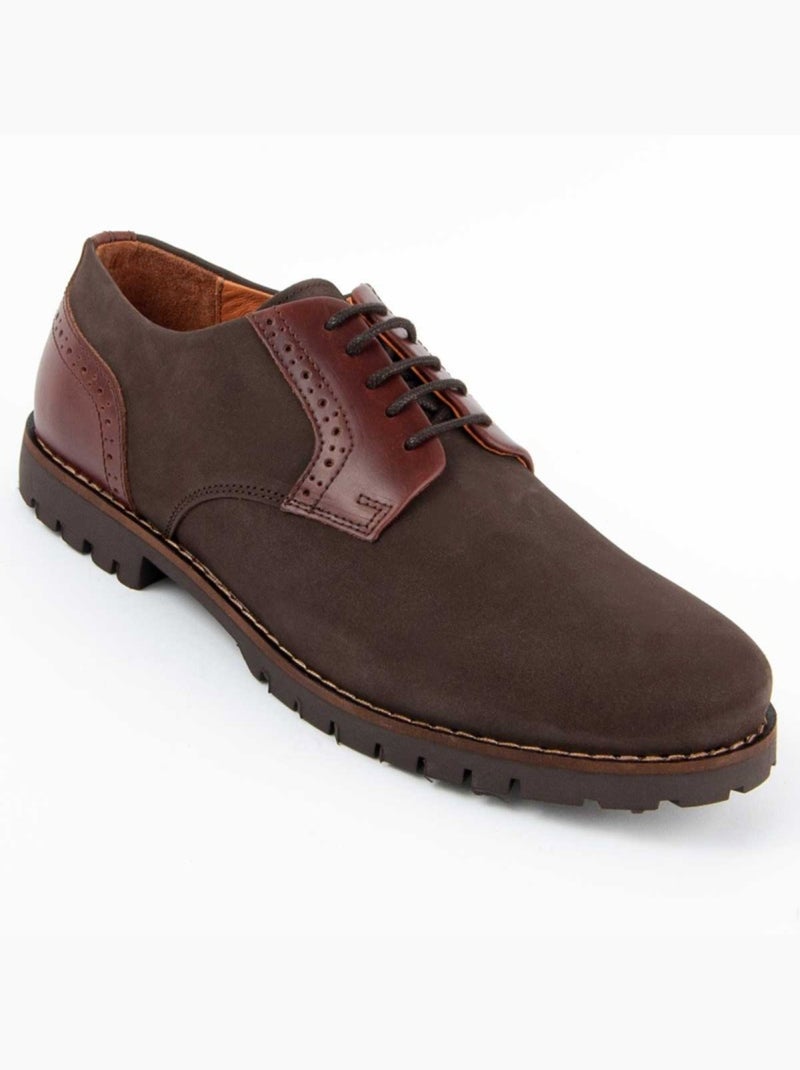Oxford Cuir Naturel Purapiel Marron - Kiabi