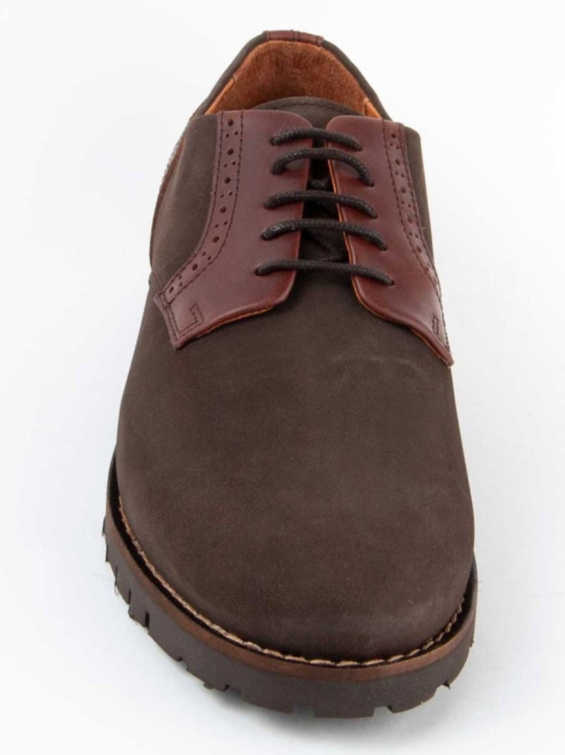 Oxford Cuir Naturel Purapiel Marron - Kiabi