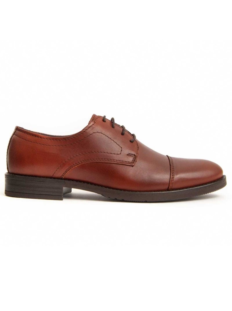 Oxford Cuir Naturel Purapiel Marron - Kiabi