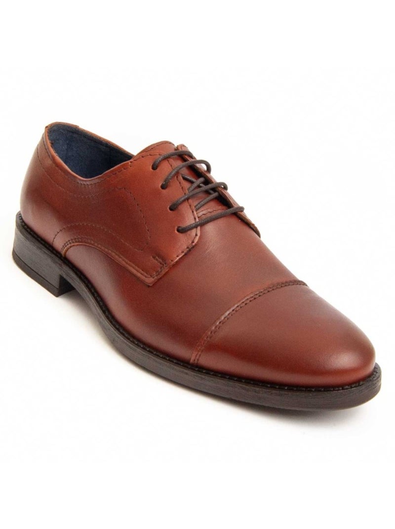 Oxford Cuir Naturel Purapiel Marron - Kiabi