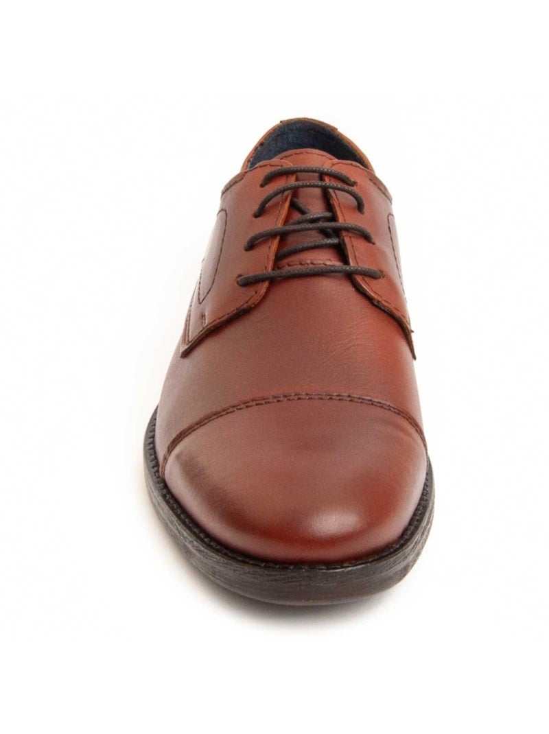 Oxford Cuir Naturel Purapiel Marron - Kiabi