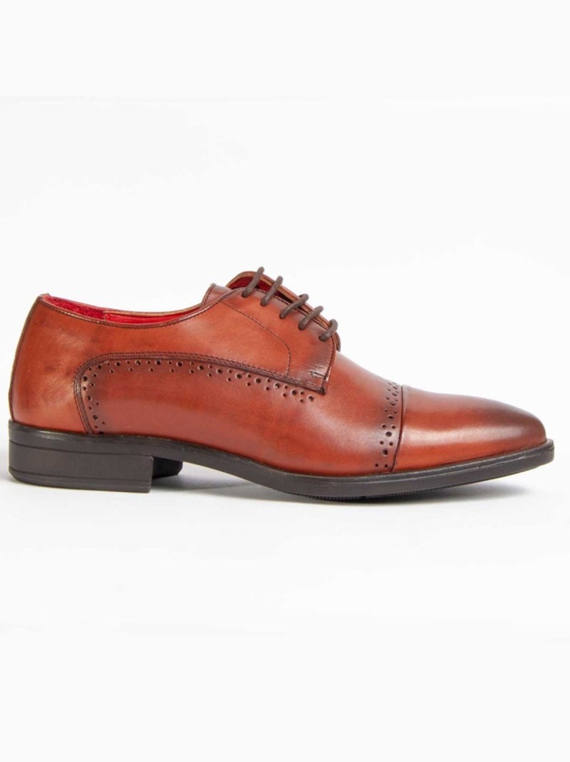 Oxford Cuir Naturel Purapiel Marron - Kiabi