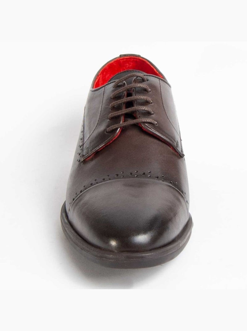 Oxford Cuir Naturel Purapiel Marron - Kiabi