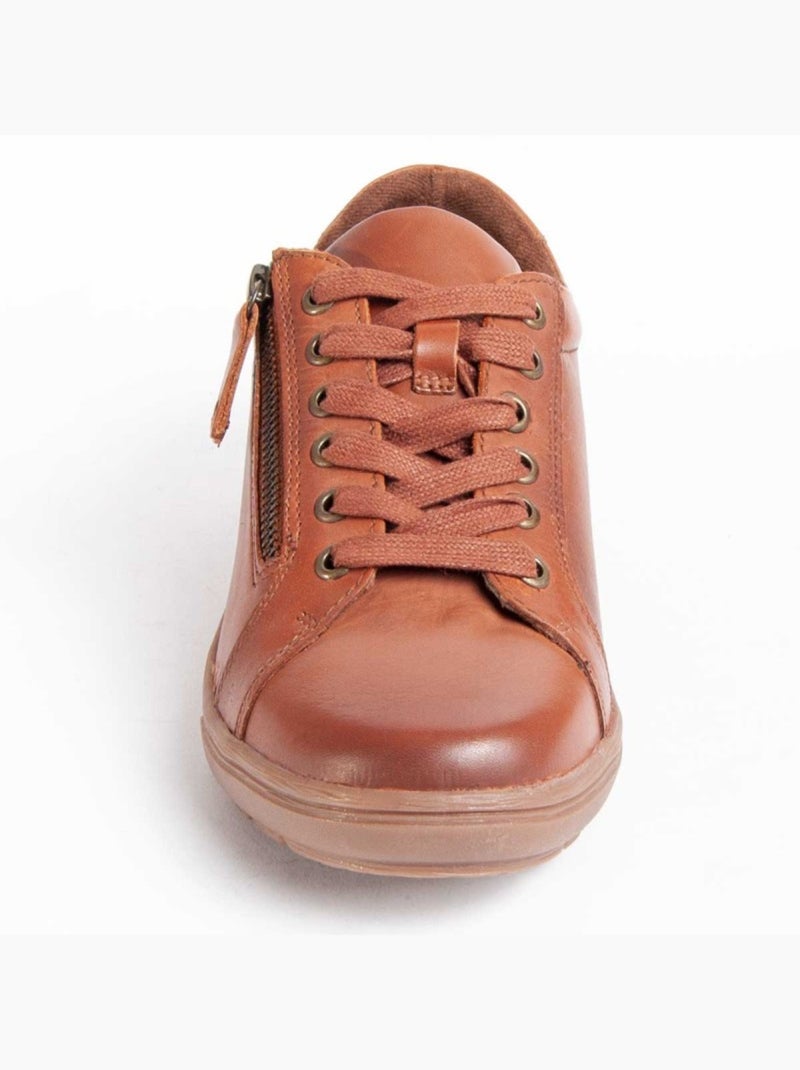 Oxford Cuir Naturel Purapiel Marron - Kiabi