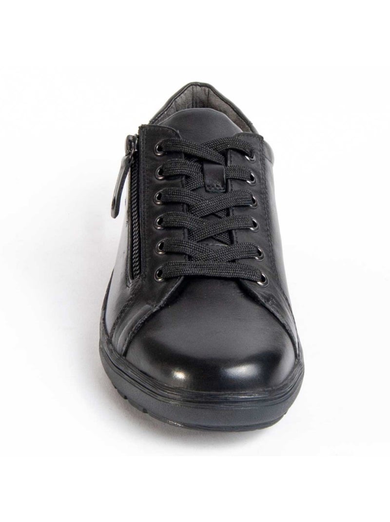 Oxford Cuir Naturel Purapiel Noir - Kiabi
