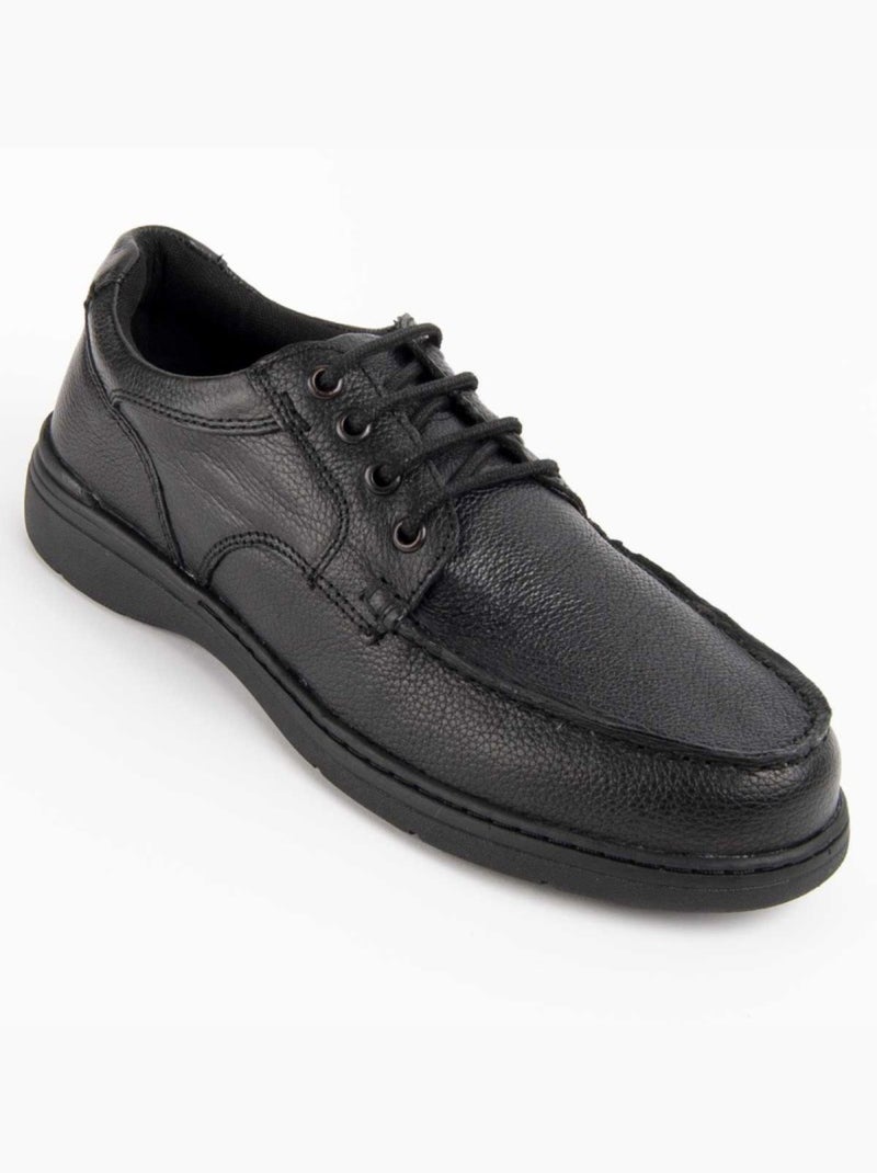 Oxford Cuir Naturel Purapiel Noir - Kiabi