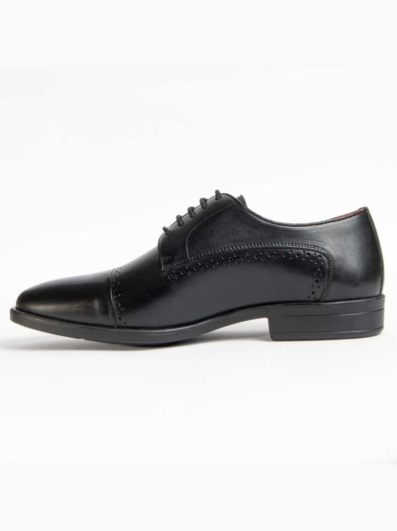 Oxford Cuir Naturel Purapiel Noir - Kiabi